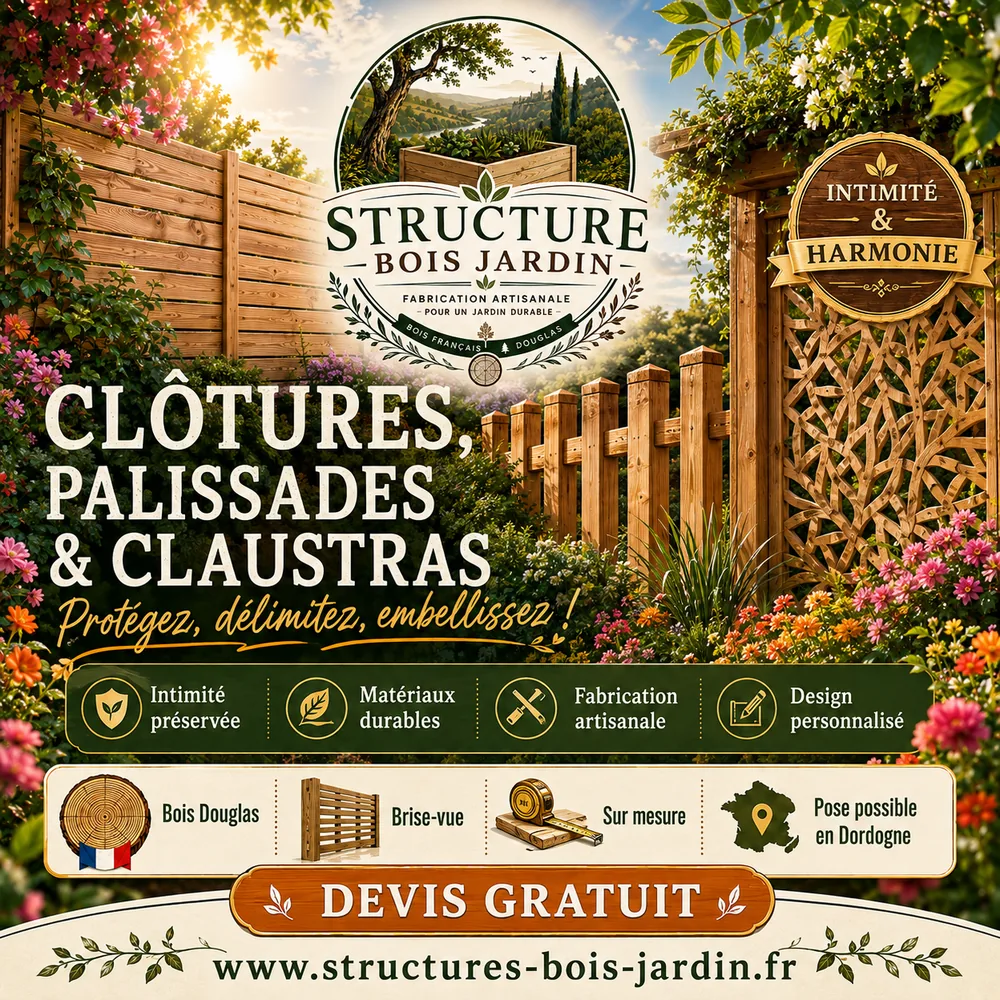 Clôtures, palissades & claustras